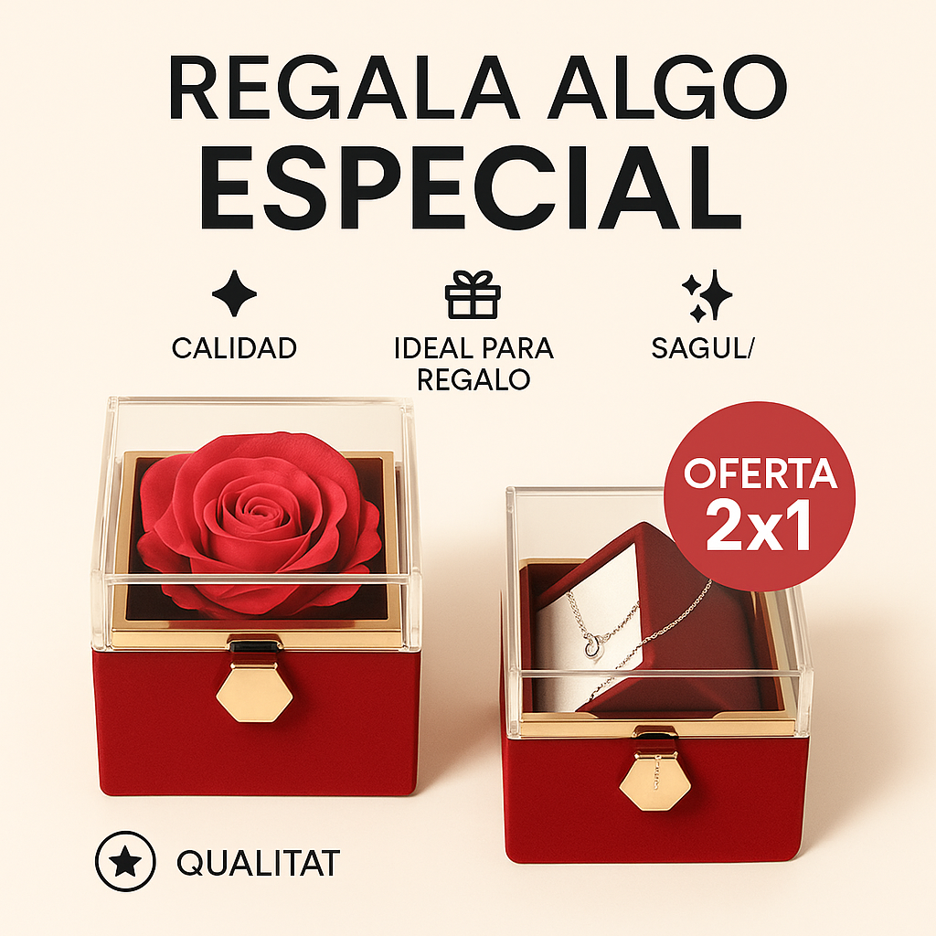 Caja de Regalo para Joyas Flor eterna