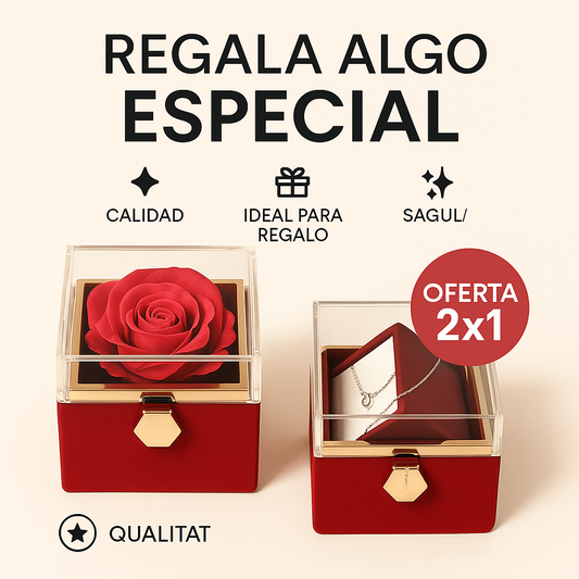 Caja de Regalo para Joyas Flor eterna