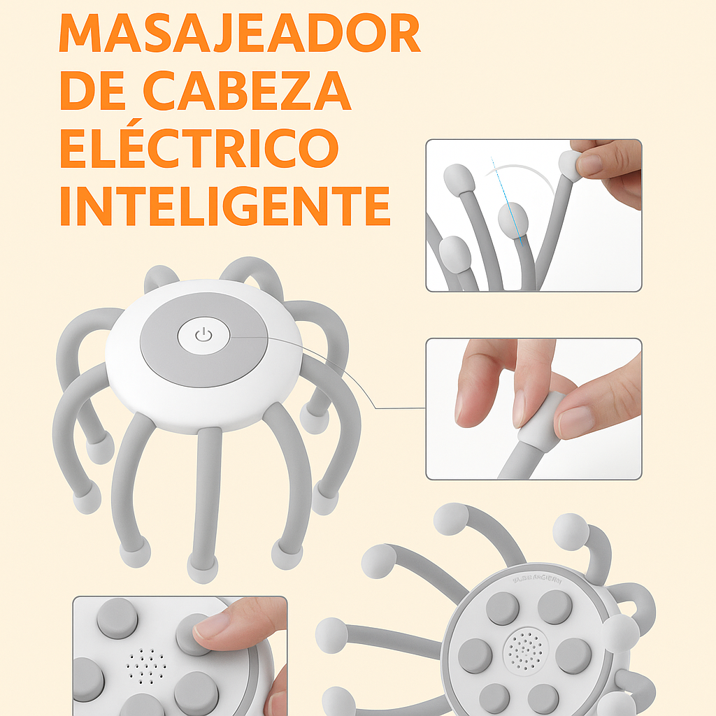 Masajeador de Cabeza Electrico Inteligente